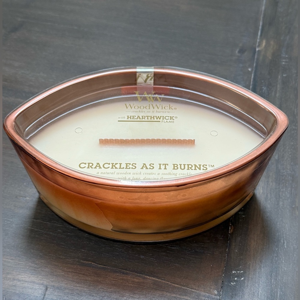 WoodWick Hearthwick Ellipse Candle | Fireside Scented